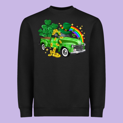 Western Truck St. Patrick's Day Heavyweight Sweatshirt Designed By Howdyjamesfarm