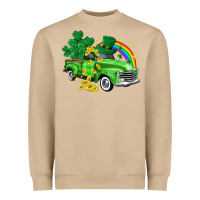 Mushroom western truck St. Patrick's Day Heavyweight Sweatshirt - HowdyJamesFarm