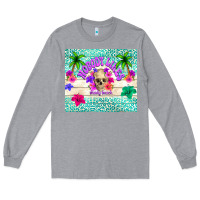 Heather Grey nobody likes shady beach Long Sleeve Tee - TumblerDesignByShophia