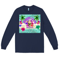 Navy nobody likes shady beach Long Sleeve Tee - TumblerDesignByShophia