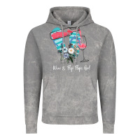 Cloud Rock Wine Flip Flops Girl Vintage Hoodie - Bettercallsaul