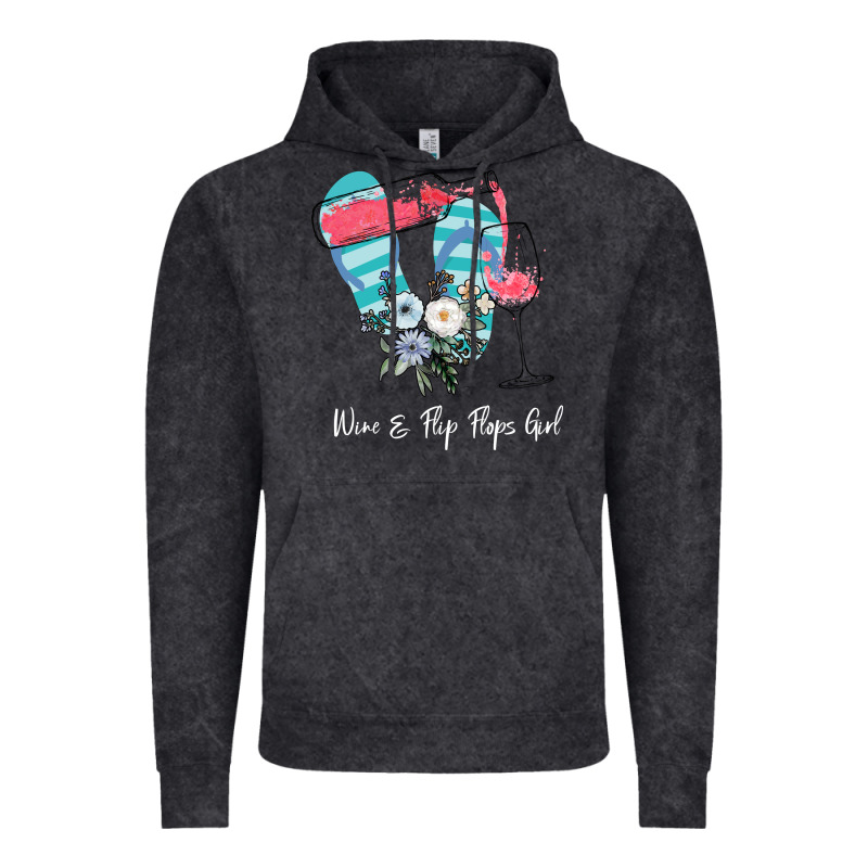 Wine Flip Flops Girl Vintage Hoodie by Bettercallsaul | Teevron