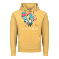 Vintage Mustard Wine Flip Flops Girl Vintage Hoodie - Bettercallsaul
