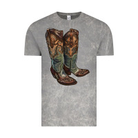 Cloud Rock cowgirl boots Vintage Tee - RanaPortraitStore