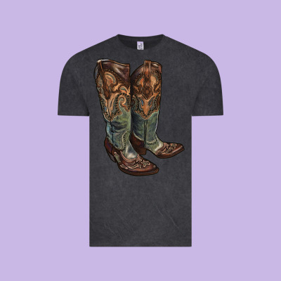 Cowgirl Boots Vintage Tee Designed By Ranaportraitstore