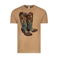 Vintage Camel cowgirl boots Vintage Tee - RanaPortraitStore