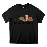 Black winter basics stanley Heavy Core Tee - MaliasSmallBusiness