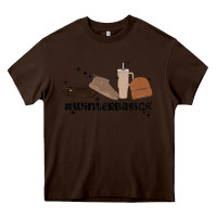 Chocolate Brown winter basics stanley Heavy Core Tee - MaliasSmallBusiness