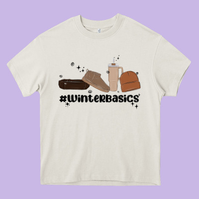 Winter Basics Stanley Heavy Core Tee Designed By Maliassmallbusiness