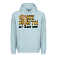 Blue Mist one month can't hold our history Premium Hoodie - FaDigitalArtStudio