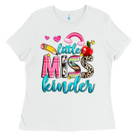 White little miss kinder Ladies Tee - NancyCooperArtShop