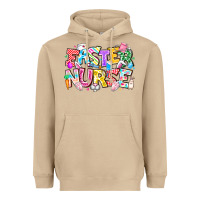 Mushroom Easter Nurse Heavyweight Hoodie - CowhideDigitalArt