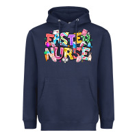 Navy Easter Nurse Heavyweight Hoodie - CowhideDigitalArt