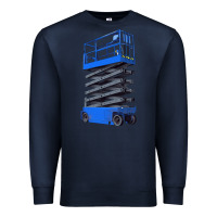 Navy scissor lift Premium Sweatshirt - LillyAllenDesigns