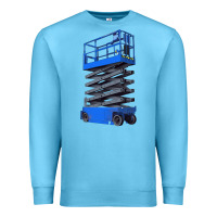 Ocean Blue scissor lift Premium Sweatshirt - LillyAllenDesigns