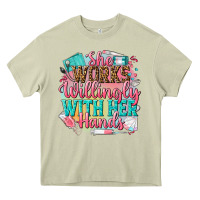 She Works Willingly With Her Hands Heavy Core Tee | Teevron