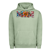 Pigment Oil Green mom with sunflower Urban Hoodie - Artiststas