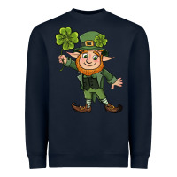 Navy St. Patrick's day elf Heavyweight Sweatshirt - CowGirlArtShop