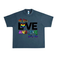 Midnight Navy All For Love And Love For All Urban Heavy Tee - Bettercallsaul
