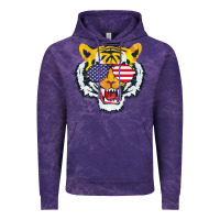 Cloud Purple America Merica Tiger Vintage Hoodie - Bettercallsaul