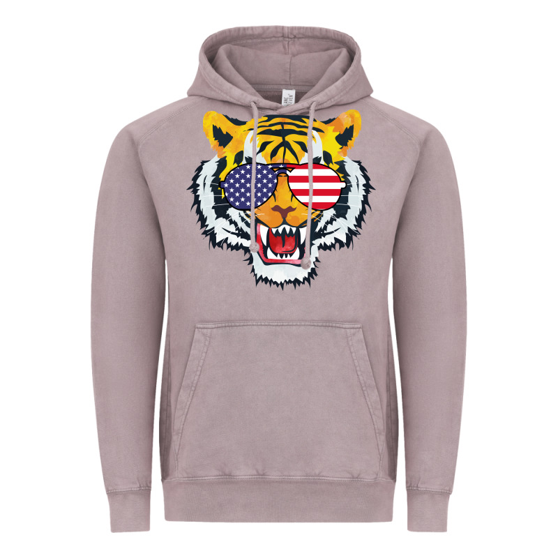 America Merica Tiger Vintage Hoodie by Bettercallsaul | Teevron