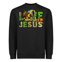 Black Love like Jesus Heavyweight Sweatshirt - CowGirlArtShop