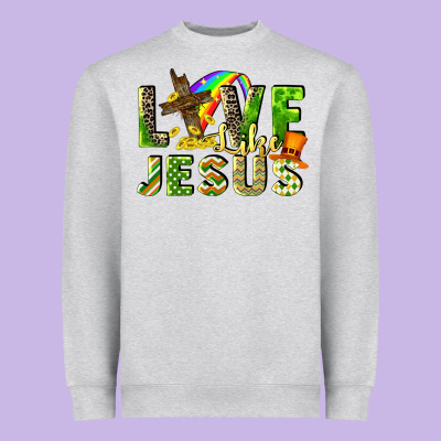 Love Like Jesus Heavyweight Sweatshirt Designed By Cowgirlartshop