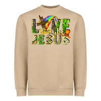 Mushroom Love like Jesus Heavyweight Sweatshirt - CowGirlArtShop