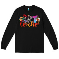 Black art teacher Long Sleeve Tee - RanaPortraitStore