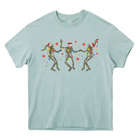 Arona dancing skeleton christmas Heavy Core Tee - MaliasSmallBusiness