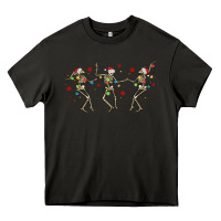 Asphalt dancing skeleton christmas Heavy Core Tee - MaliasSmallBusiness
