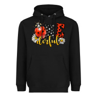 Black onederful wonderful ladybug Heavyweight Hoodie - LillyAllenDesigns