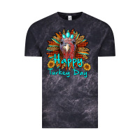 Cloud Black happy turkey day sunflower Vintage Tee - RanaPortraitStore
