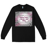 Black feeling kinda idgaf ish today with leopard Long Sleeve Tee - TumblerDesignByShophia