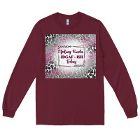 Burgundy feeling kinda idgaf ish today with leopard Long Sleeve Tee - TumblerDesignByShophia