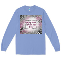 Colony Blue feeling kinda idgaf ish today with leopard Long Sleeve Tee - TumblerDesignByShophia