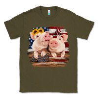 Army Green Cute Couple American Pigs Classic Tee - Bettercallsaul