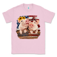 Bubblegum Pink Cute Couple American Pigs Classic Tee - Bettercallsaul