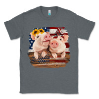 Charcoal Heather Cute Couple American Pigs Classic Tee - Bettercallsaul