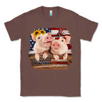 Chestnut Cute Couple American Pigs Classic Tee - Bettercallsaul