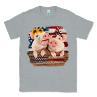 Heather Grey Cute Couple American Pigs Classic Tee - Bettercallsaul