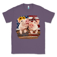 Lavender Cute Couple American Pigs Classic Tee - Bettercallsaul