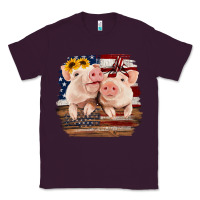 Plum Cute Couple American Pigs Classic Tee - Bettercallsaul