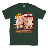 Sports Green Cute Couple American Pigs Classic Tee - Bettercallsaul