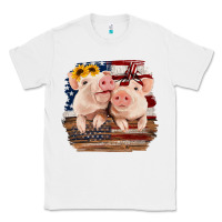 White Cute Couple American Pigs Classic Tee - Bettercallsaul