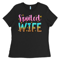 Black spoiled wife Ladies Tee - NancyCooperArtShop