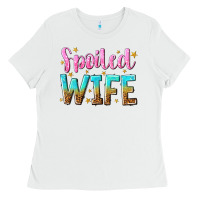 White spoiled wife Ladies Tee - NancyCooperArtShop