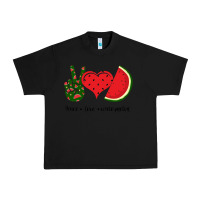 Black Peace Love Watermelon Urban Heavy Tee - Bettercallsaul