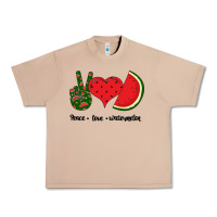 Burro Peace Love Watermelon Urban Heavy Tee - Bettercallsaul