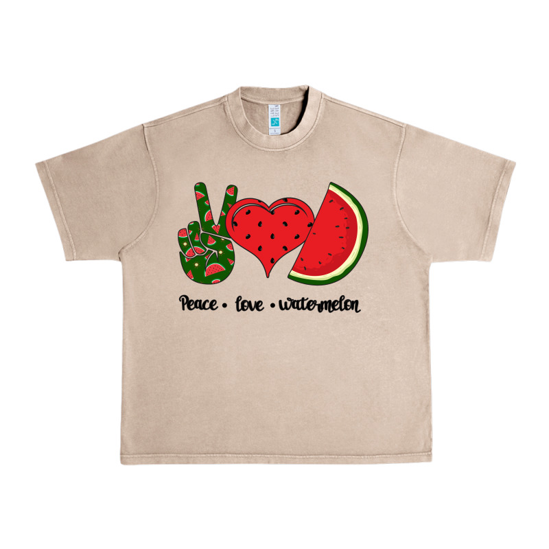 Peace Love Watermelon Urban Heavy Tee by Bettercallsaul | Teevron